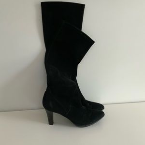 Aquatalia Black Suede tall boots